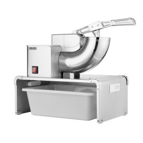 VEVOR Commercial Ice Shaver Machine, 661 LBS/H Electric Ice Crusher with Replaceable Container, 350W Premium Motor, 4 Blades