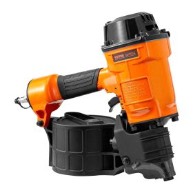 VEVOR Coil Siding Nailer MCN70, 1-3/4" to 2-3/4" 15 Degree Pneumatic Siding Nail Gun, 70-120PSI Air Coil Nailer for Pallet, Crating, Framing