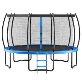 VEVOR Outdoor Trampoline, 16FT Recreational Trampoline, ASTM Approved Trampolines with Enclosure Net & Thickened Pad, Max 475 lbs Weight Capacity