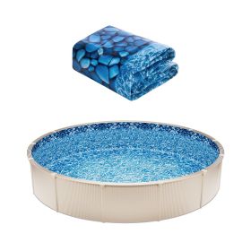 VEVOR 18-ft Round Above Ground Pool Liner, Unibead Pool Liners, Standard Gauge, 52inch Wall Height