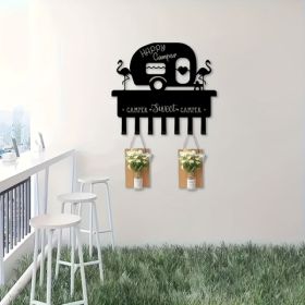 CIFbuy Heavy Duty 3 Tier Iron Wall Shelf With Hooks Space Saving Storage Organizer For Kitchen Bathroom Entryway (TikTok, Temu Pick-up Service) (Option: defaulttitle)