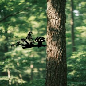 CIFbuy Enchanted Vintage Black Metal Silhouette Garden Statues Outdoor Decor Fairytale Elves Lawn Patio Ornaments(TikTok, Temu Pick-up Service) (Option: defaulttitle)