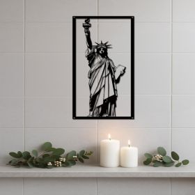 CIFbuy Vintage Statue Of Liberty Metal Sculpture NYC Skyline Wall Art Patriotic Decor For Living Room Office Home(TikTok, Temu Pick-up Service) (Option: defaulttitle)